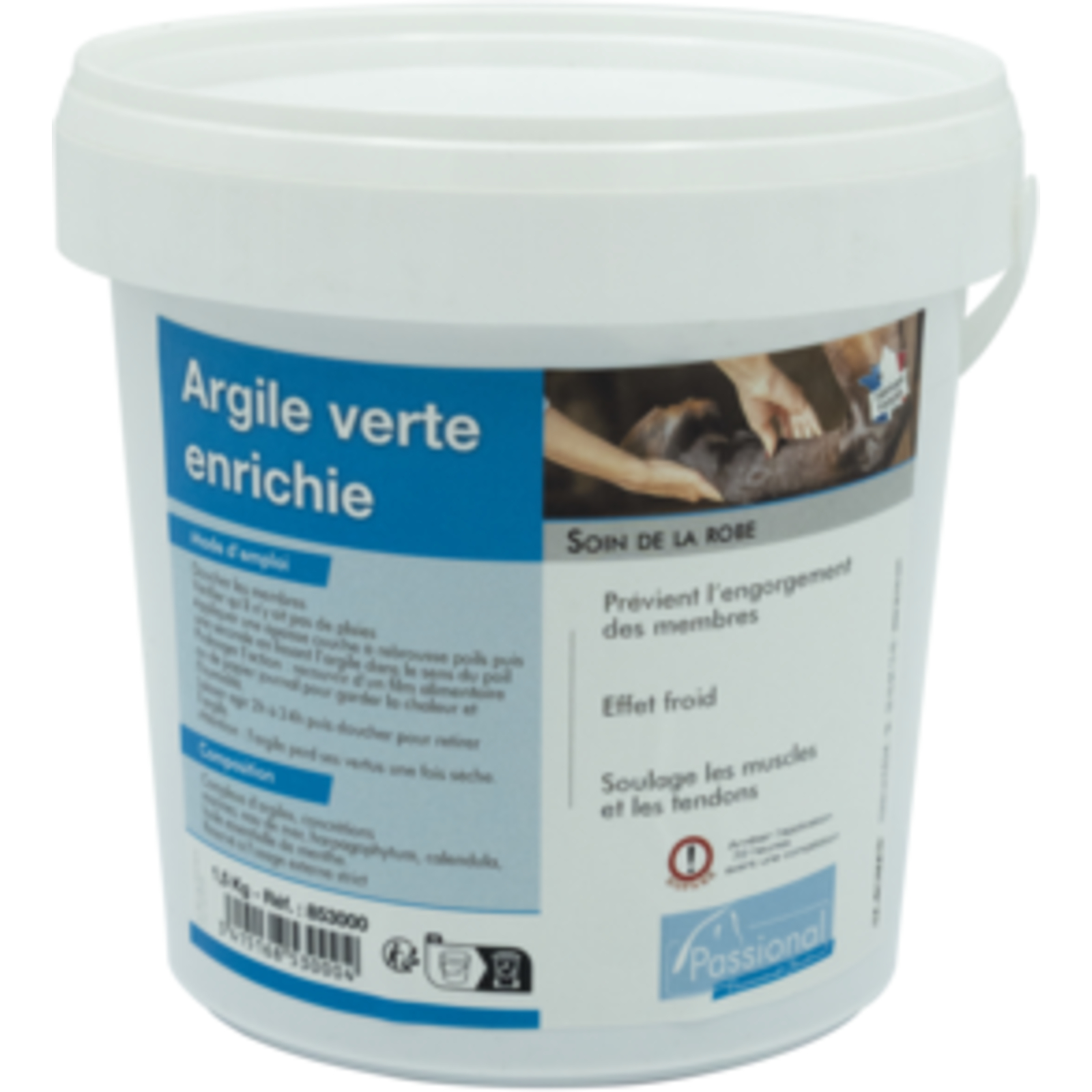 Argile Verte Enrichie En Seau 1,5 Kg LACME - 853000