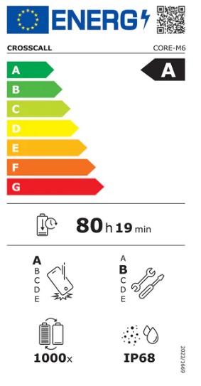 Smartphone CORE-M6 (128+6GB) OPM SANS CHARGEUR - CROSSCALL -  1001013701344