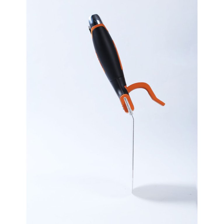 Couteau vide seau d'enduit EDMA, lame inox courbée 16,5 cm - 276755 - EDMA - 276755