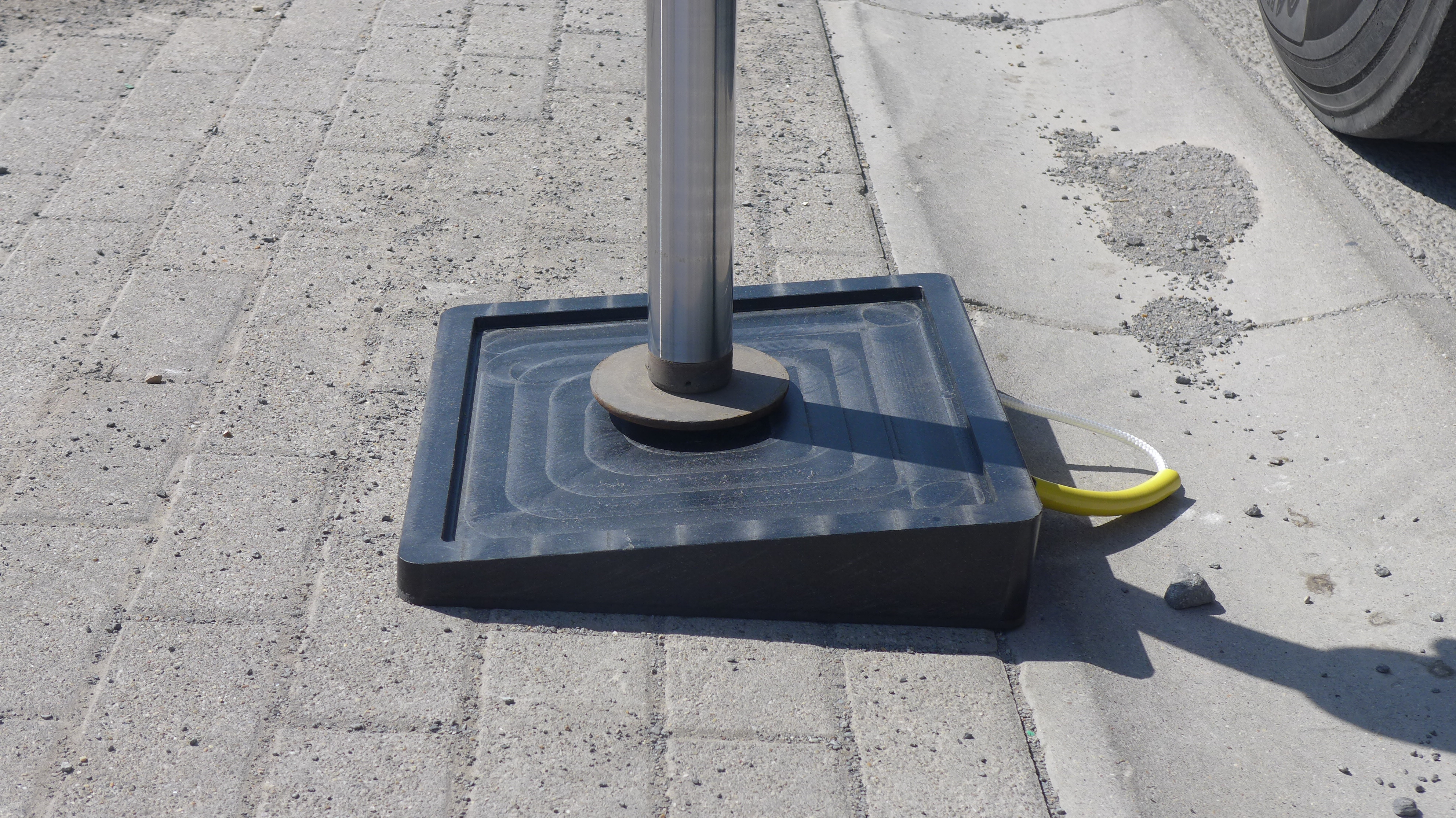 Plaque calage 500 x 500 x 80 10kg 15t LODAX