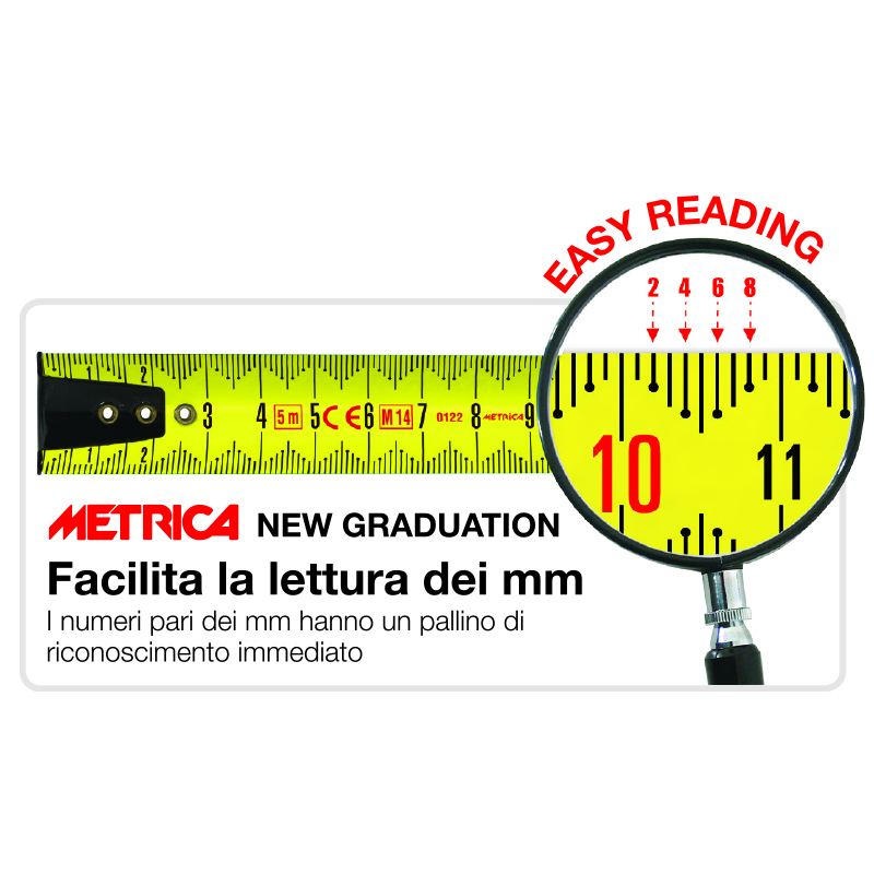 METRE RUBAN NEW GRADUATION METRICA - 08665