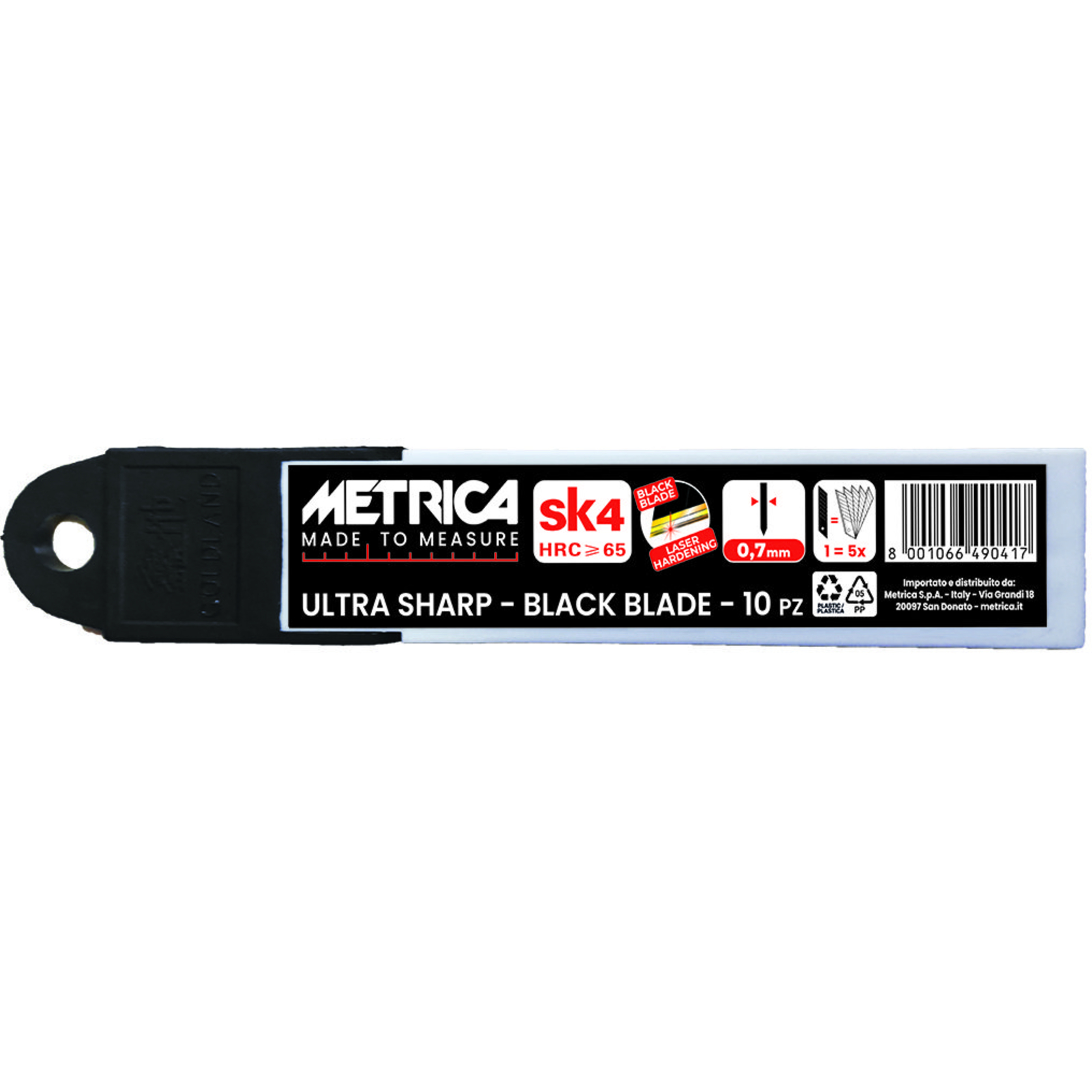 CUTTER BLACK BLADE POCKET SIZE 18 MM “LE ZEBRA” METRICA - 09025