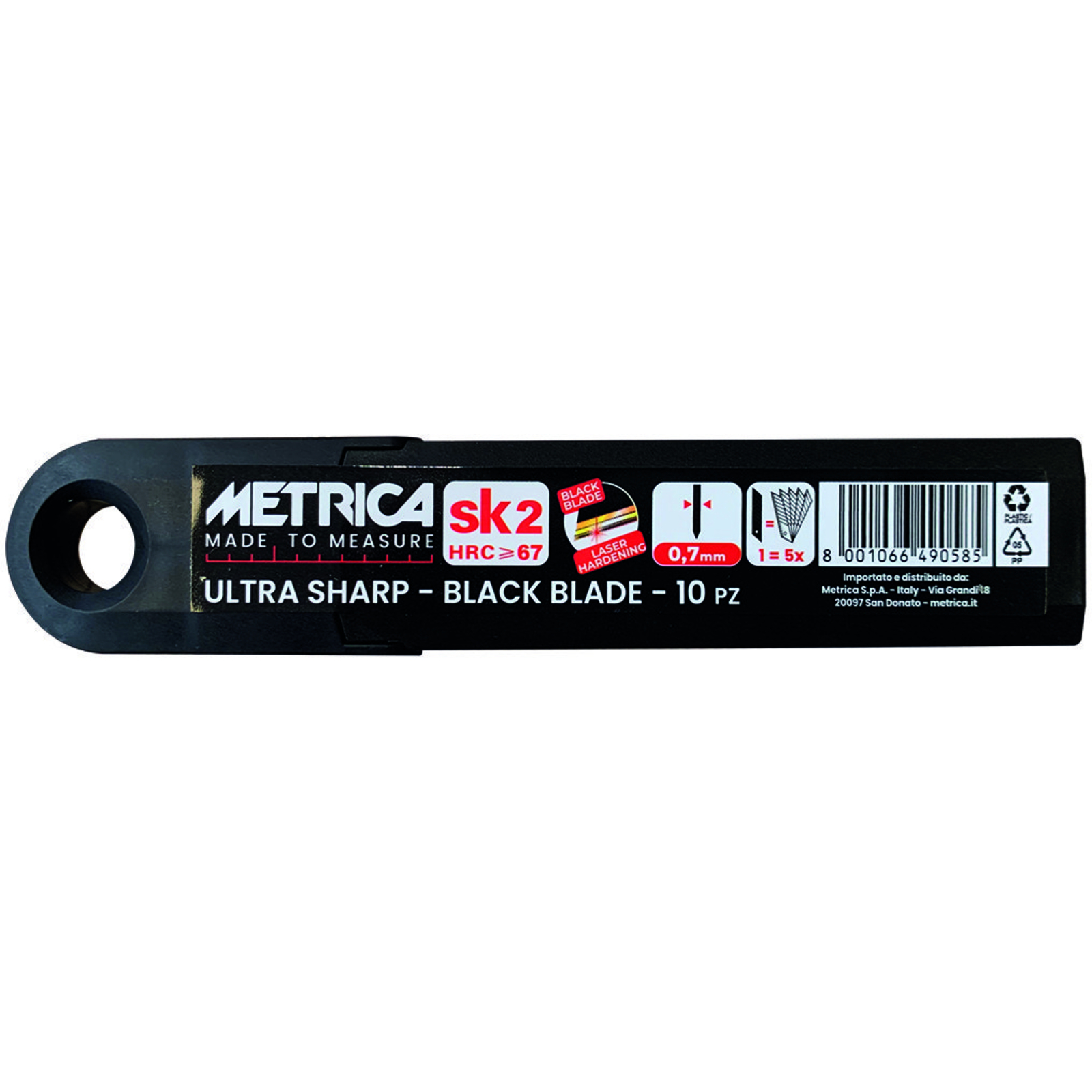 Cutter “ALL BLACK” BLADE AVEC VIS DE BLOCAGE METRICA - 09033