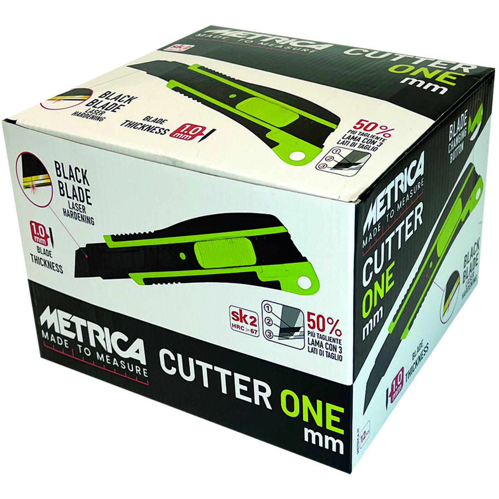 CUTTER ONE MM – 18mm BLACK BLADE METRICA - 09036