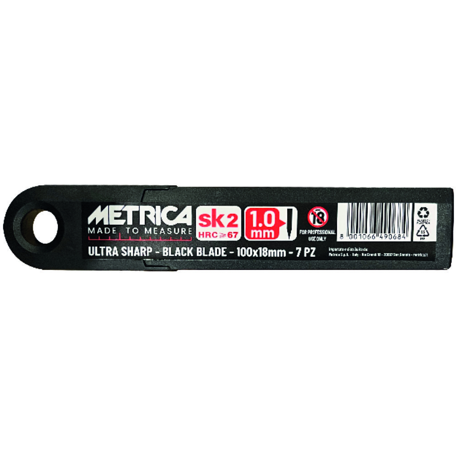 CUTTER ONE MM – 18mm BLACK BLADE METRICA - 09036