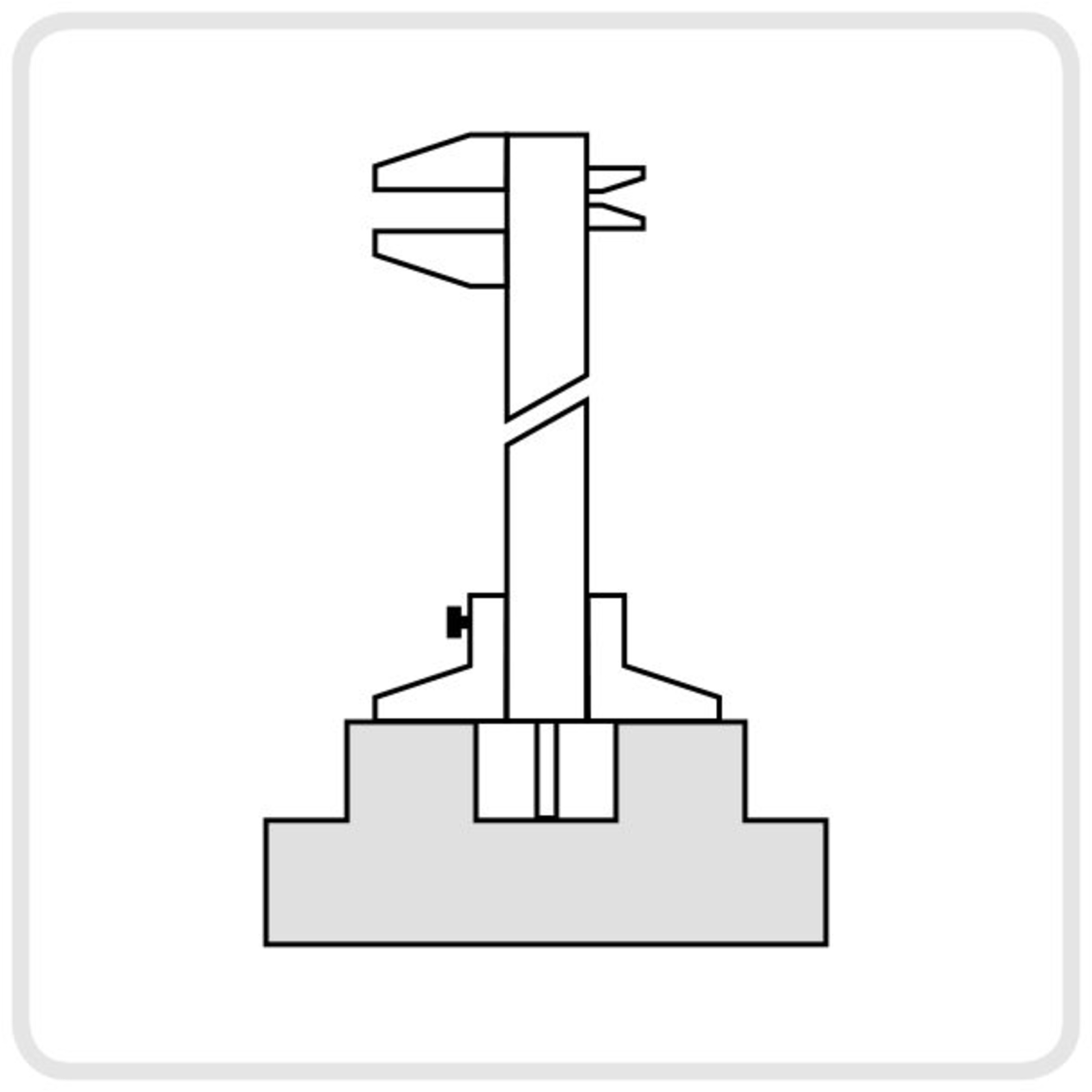 Base De Support Pour Pieds À Coulisse METRICA - 10105