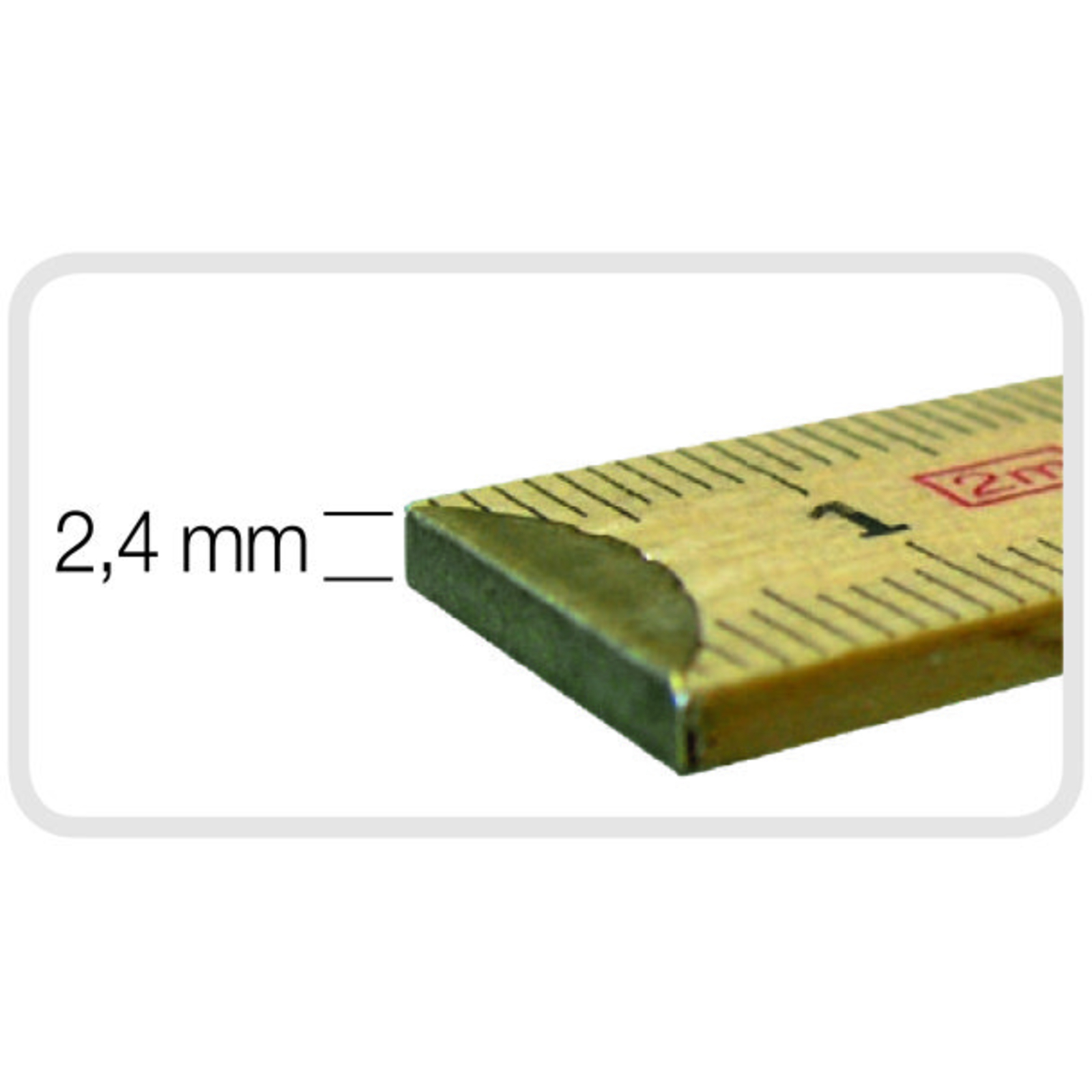 2 Metri – Bouleau – Épaisseur 2,4 Mm METRICA - 23300