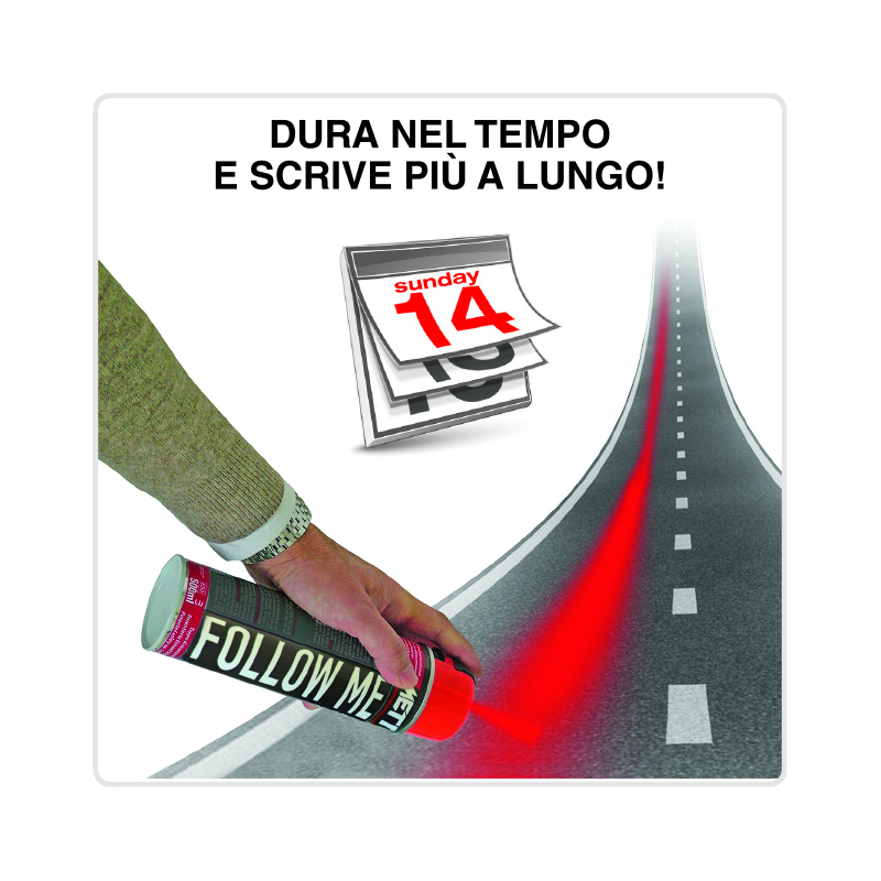 Marqueur spray follow me orang METRICA - 50186