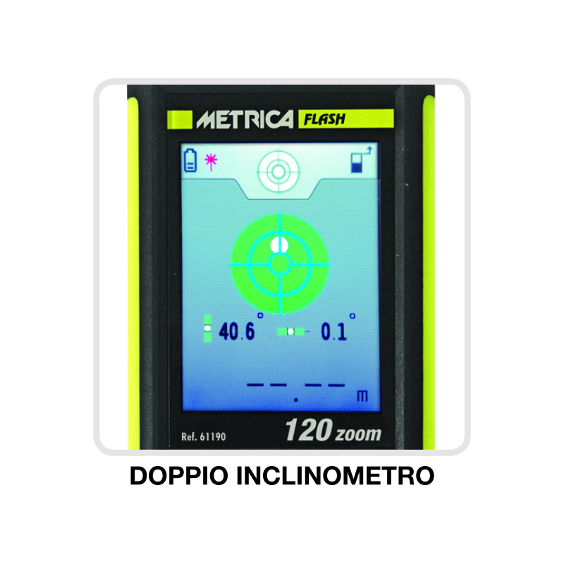Télémètre laser 120 m Metrica Flash 120 Zoom avec caméra intégrée METRICA - 61190