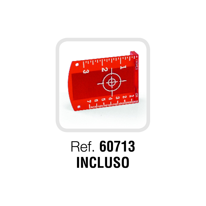 Laser croix & 5 points rouge METRICA - 61360