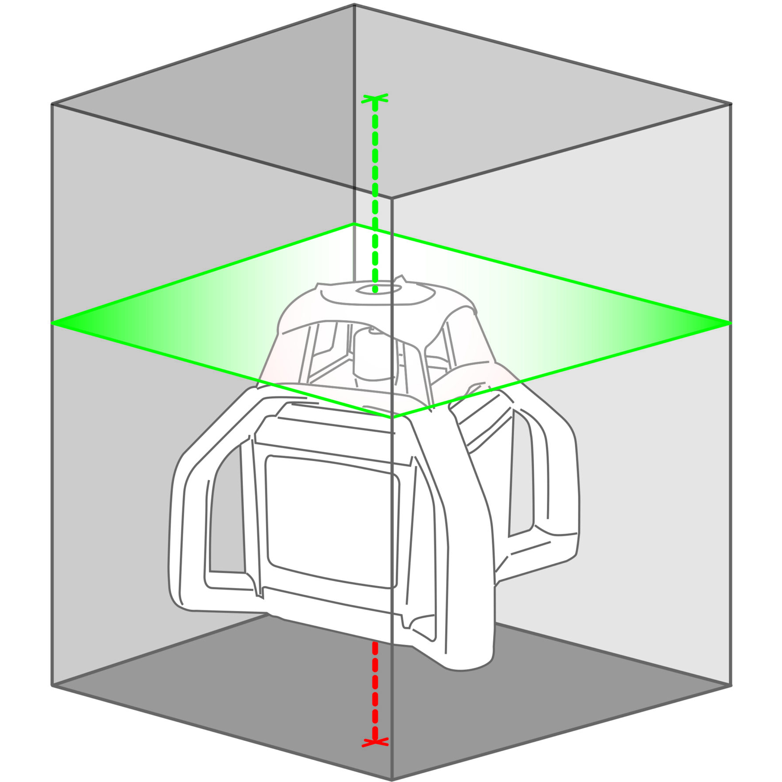 AUTOLIVELLO BRAVO LASER ROTATIVO H4 GREEN METRICA - 61386