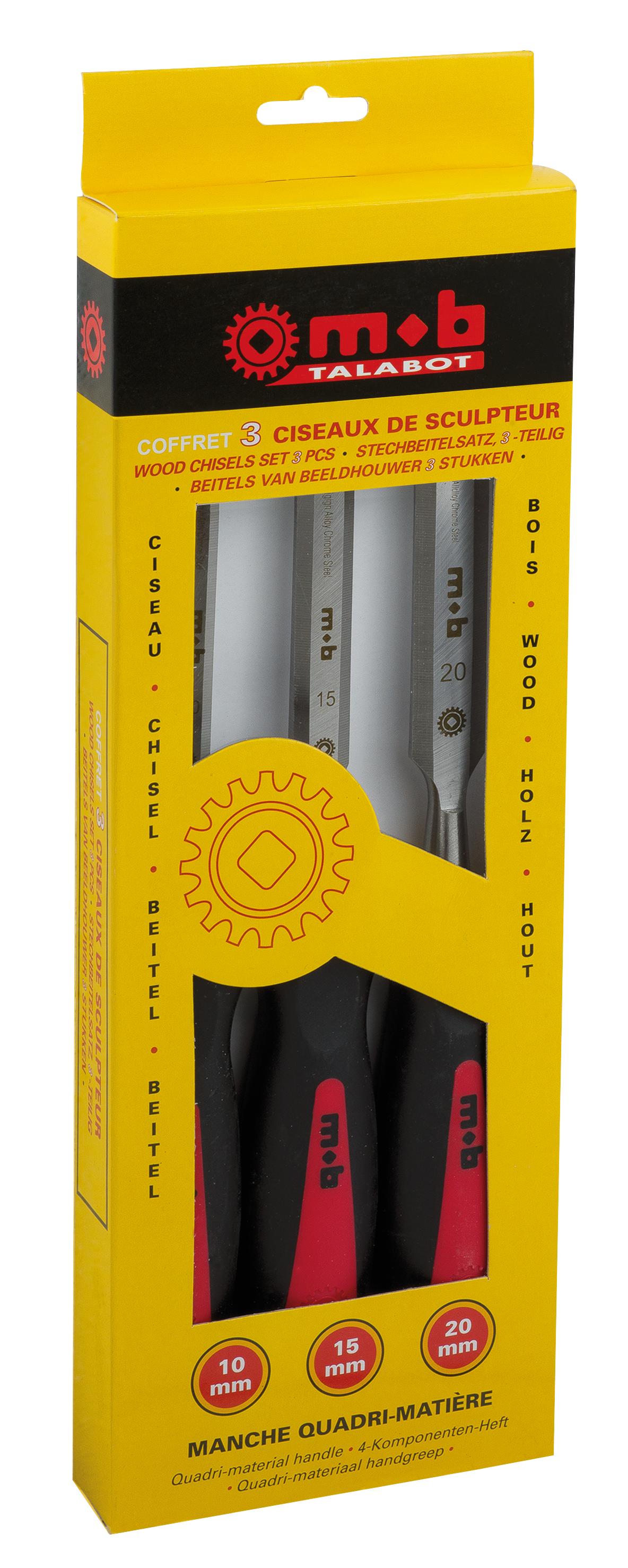 LOT 3 CISEAUX DE SCULPTEUR TRIMATIERE MOB - 0000998901