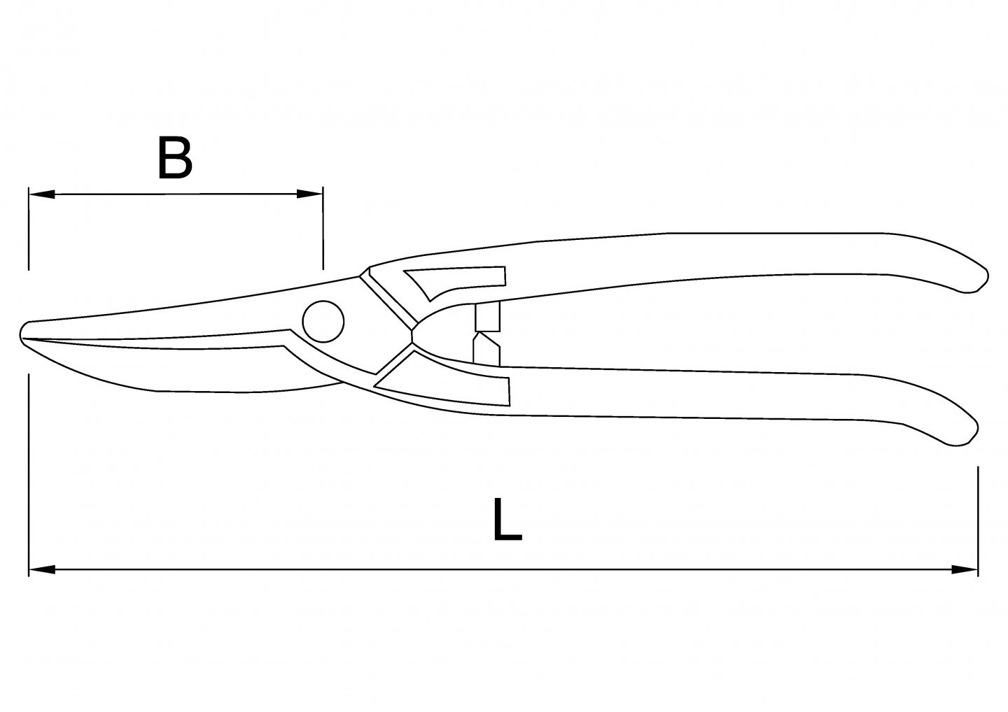 CISAILLE UNIVERSELLE 1 LAME LARGE 250MM - MOB OUTILLAGE - 0361251001