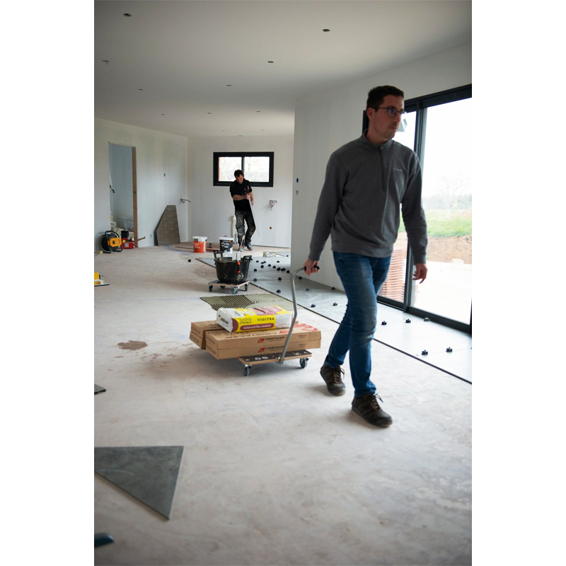 CHARIOT AVEC POIGNÉE HAUTE SWIFT 800X500MM - MONDELIN - 114370