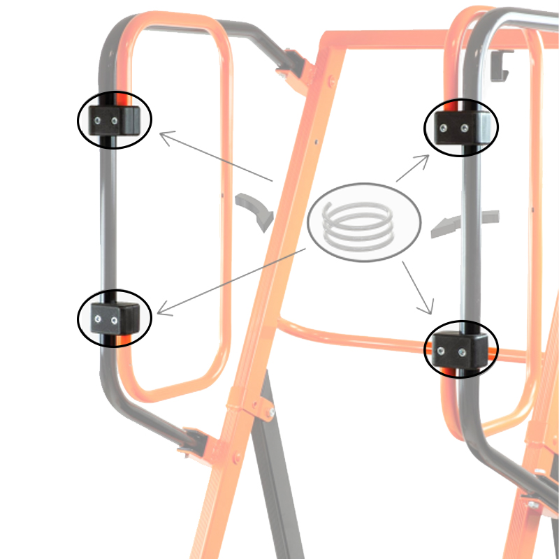 ESCABEAU SÉCURISÉ PIRL GARDIA 90CM - PORTILLONS AUTOMATIQUES - MONDELIN - 202170
