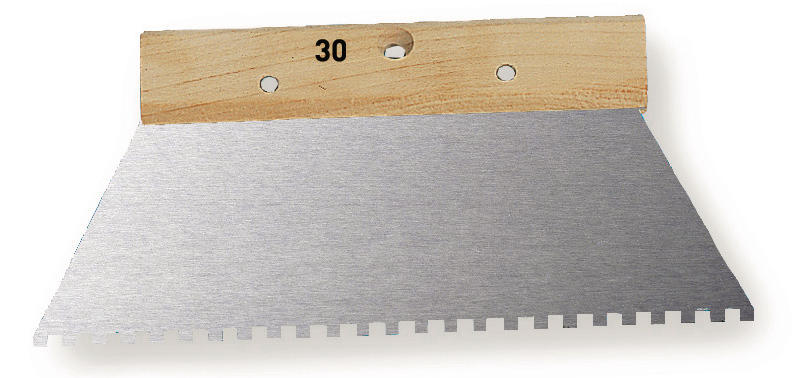 SPATULE A COLLE 30 CM DENTS CARREES 6 X 6 X 6 MONDELIN - 224990