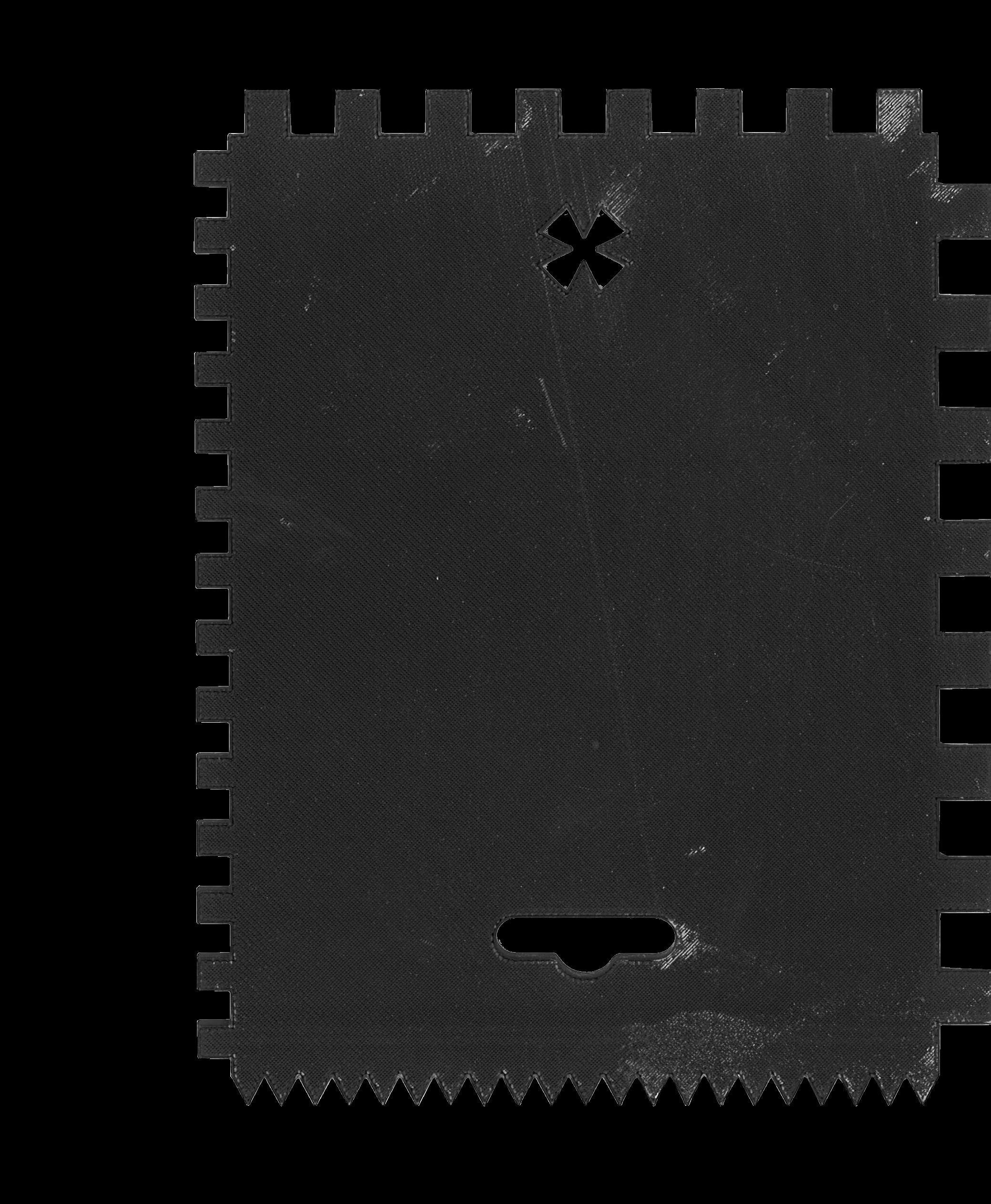 PEIGNE A COLLE 4 EN 1 EN PLASTIQUE ABS DENTS 2,5X4 -6X6-8X8-10X10 MONDELIN - 225100