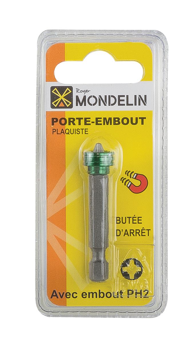 EMBOUT 1/4 PH2 AIMANTE POUR PLAQUISTE MONDELIN 504108