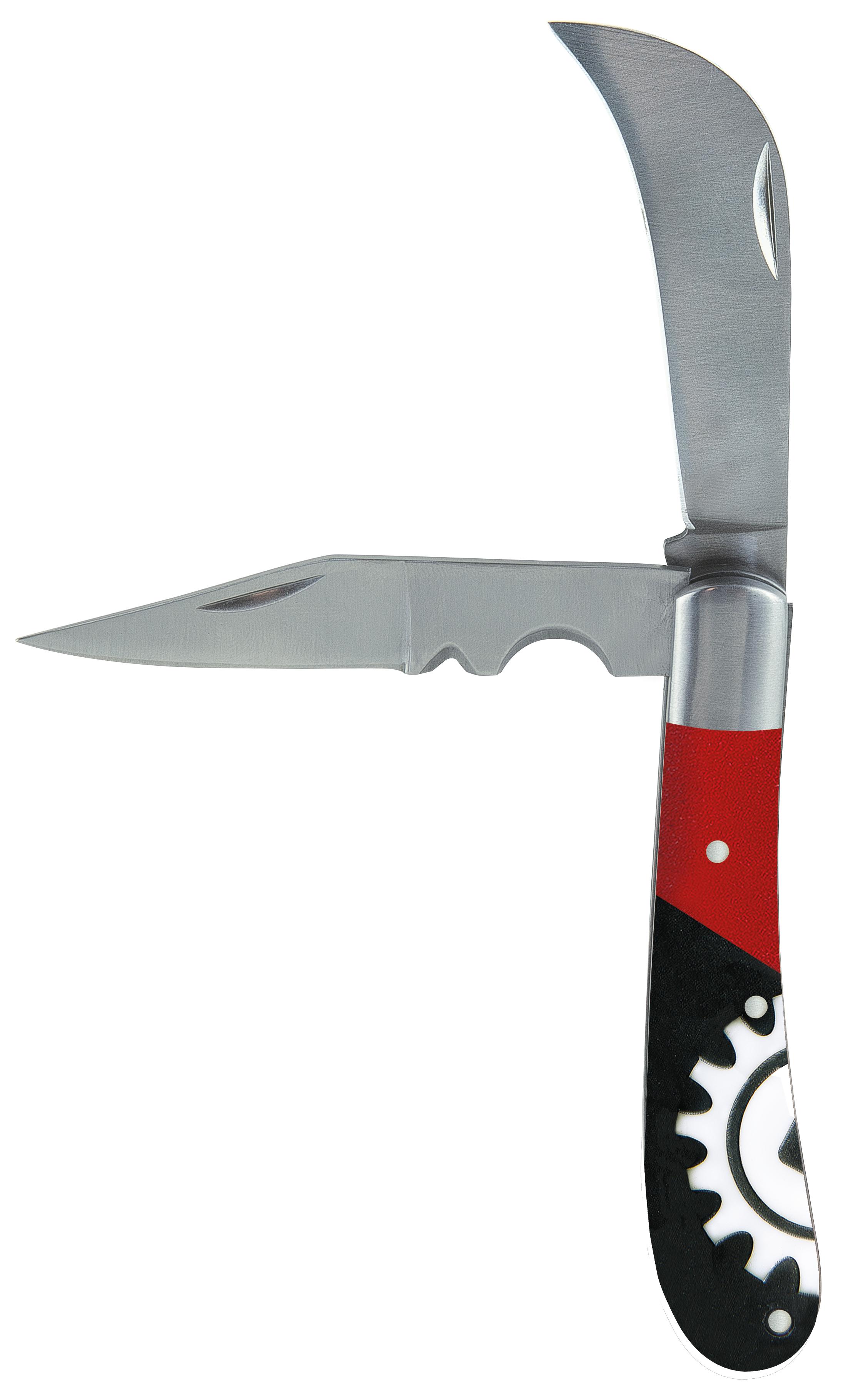 COUTEAU ELECTRICIEN 2 LAMES MANCHE BM SUR CARTE MOB - 6218021401