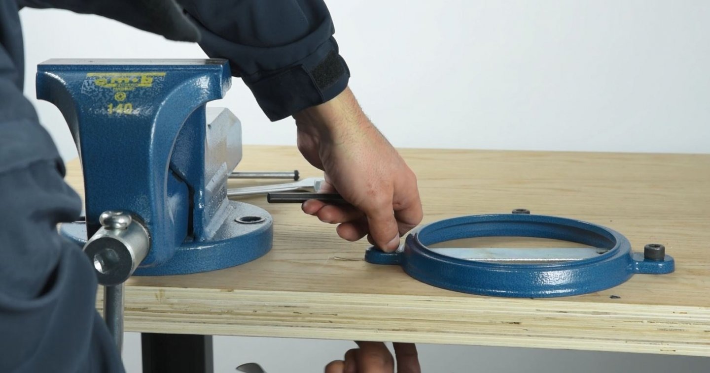 Plateau tournant pour étaux Durlach et Durlach Tube 160/180 mm - MOB OUTILLAGE - 6471160010