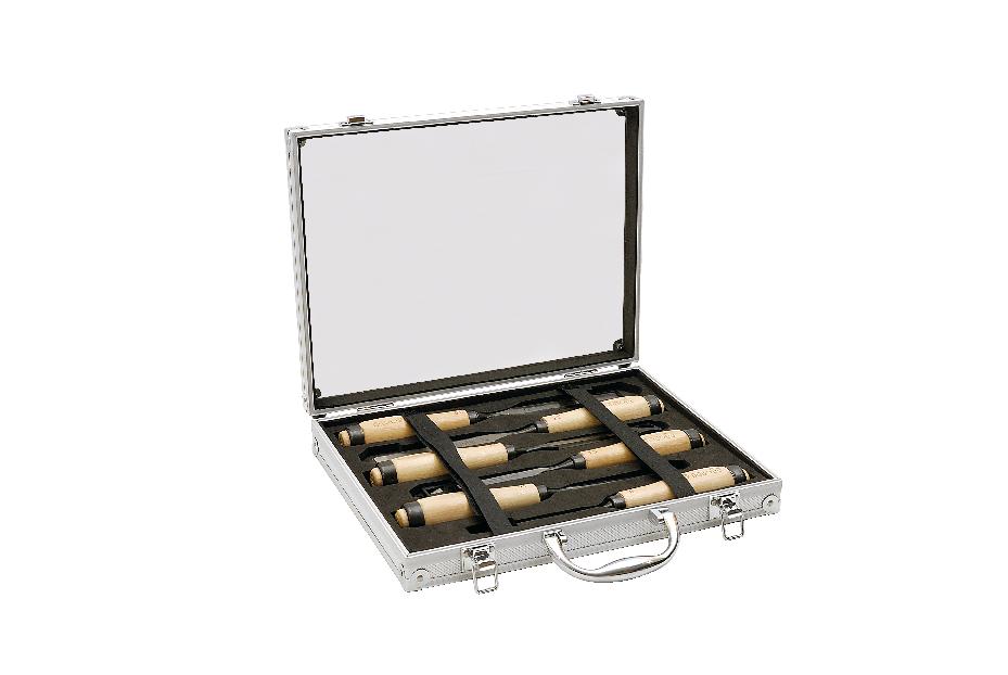 MALLETTE ALU 6 CISEAU SCULPTEUR BOIS MOB - 7000300001