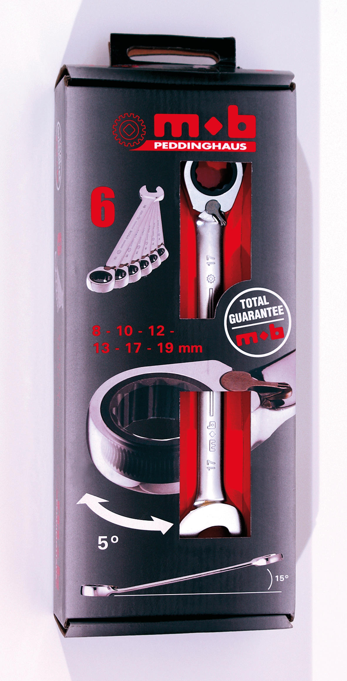 JEU 10 CLES MIXTES A CLIQUET BOITE CARTON MOB - 9002000401