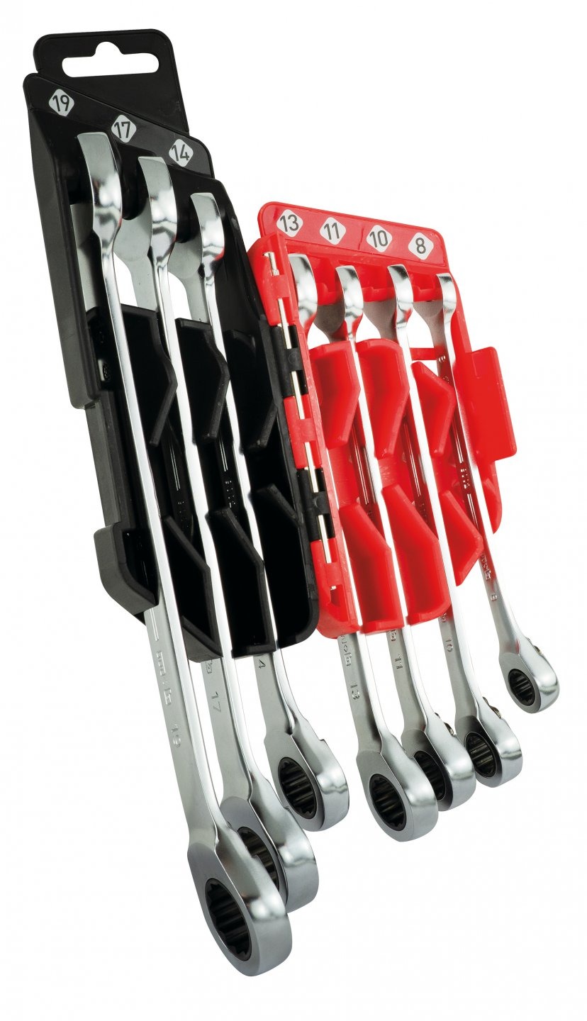 Monture de 7 clés mixtes à cliquet  (8-10-11-13-14-17-19) - MOB OUTILLAGE - 9002M07001
