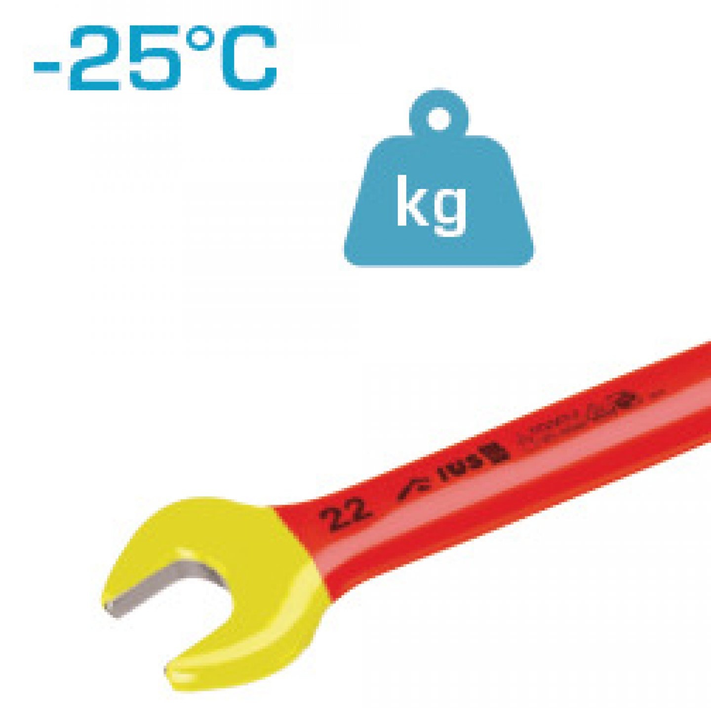 Clé à fourche 14 mm isolée 1000V - MOB OUTILLAGE - 9005140501