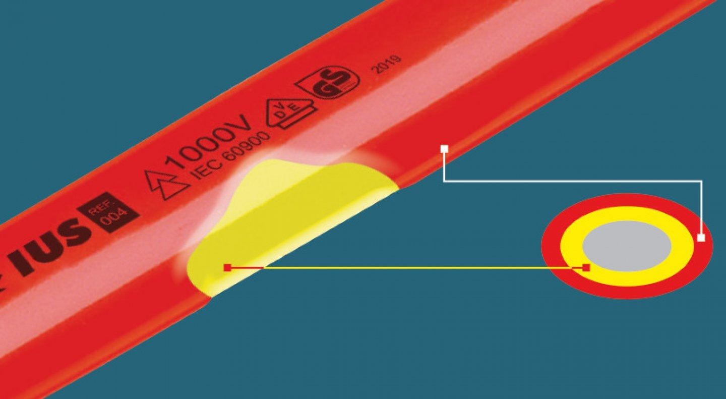 Clé polygonale coudée de 10mm isolée 1000V - MOB OUTILLAGE - 9010100501