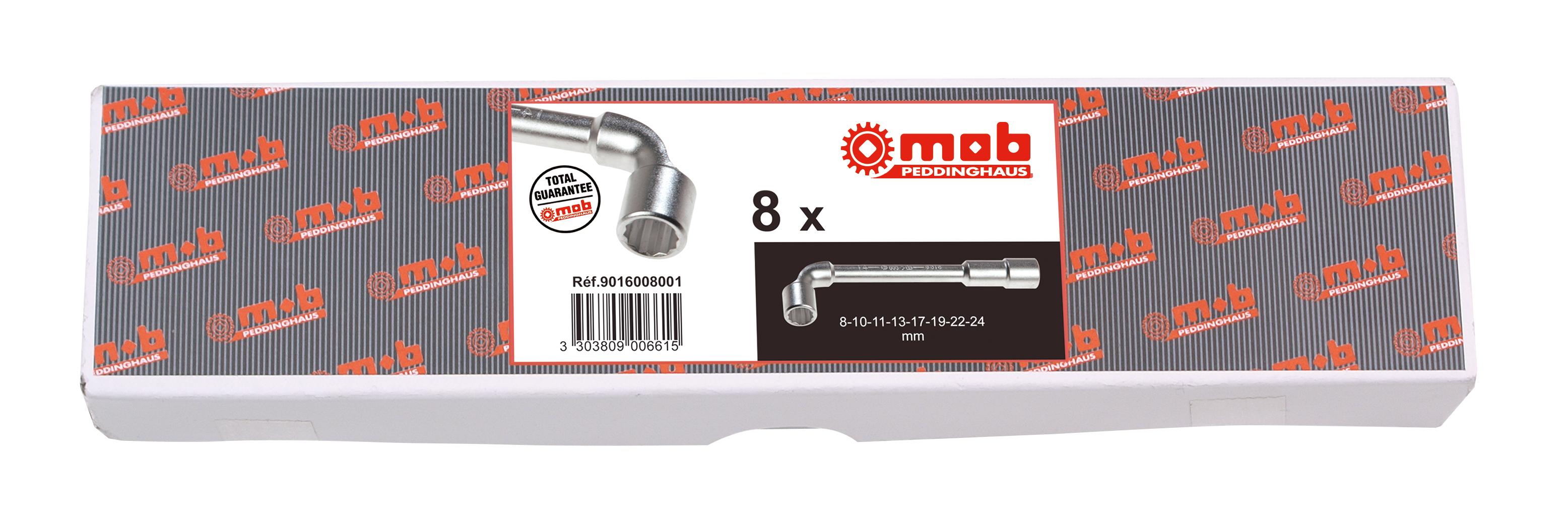JEU 16 CLES A PIPE 6X12 EN BOITE MOB - 9016016001