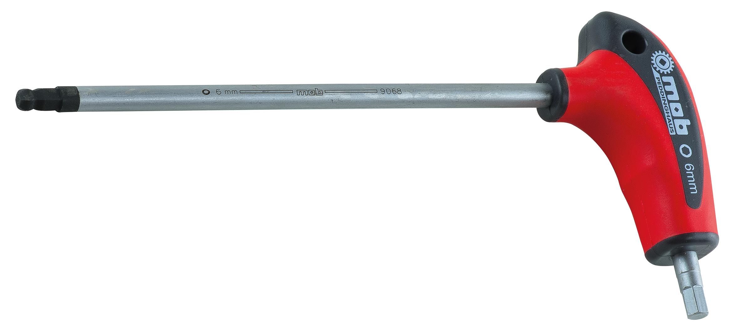 CLE MALE 6 PANS EN T TETE SPHERIQUE 6MM MOB - 9068060001