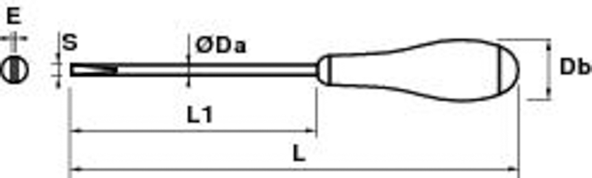 TOURNEVIS ELECTRICIEN 4,0*0,8 250 MOB - 9100070001