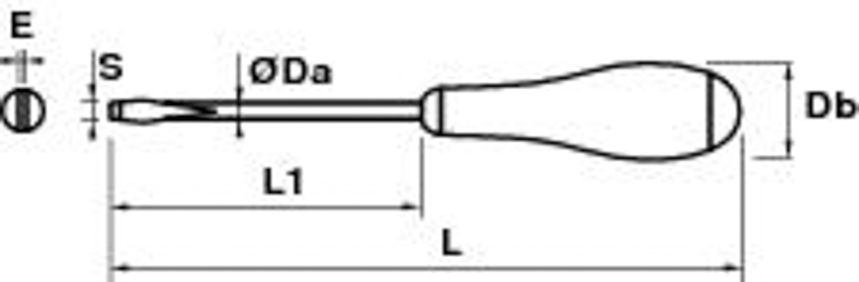 TOURNEVIS MECANICIEN 8,0*1,2*150 MOB - 9101090001