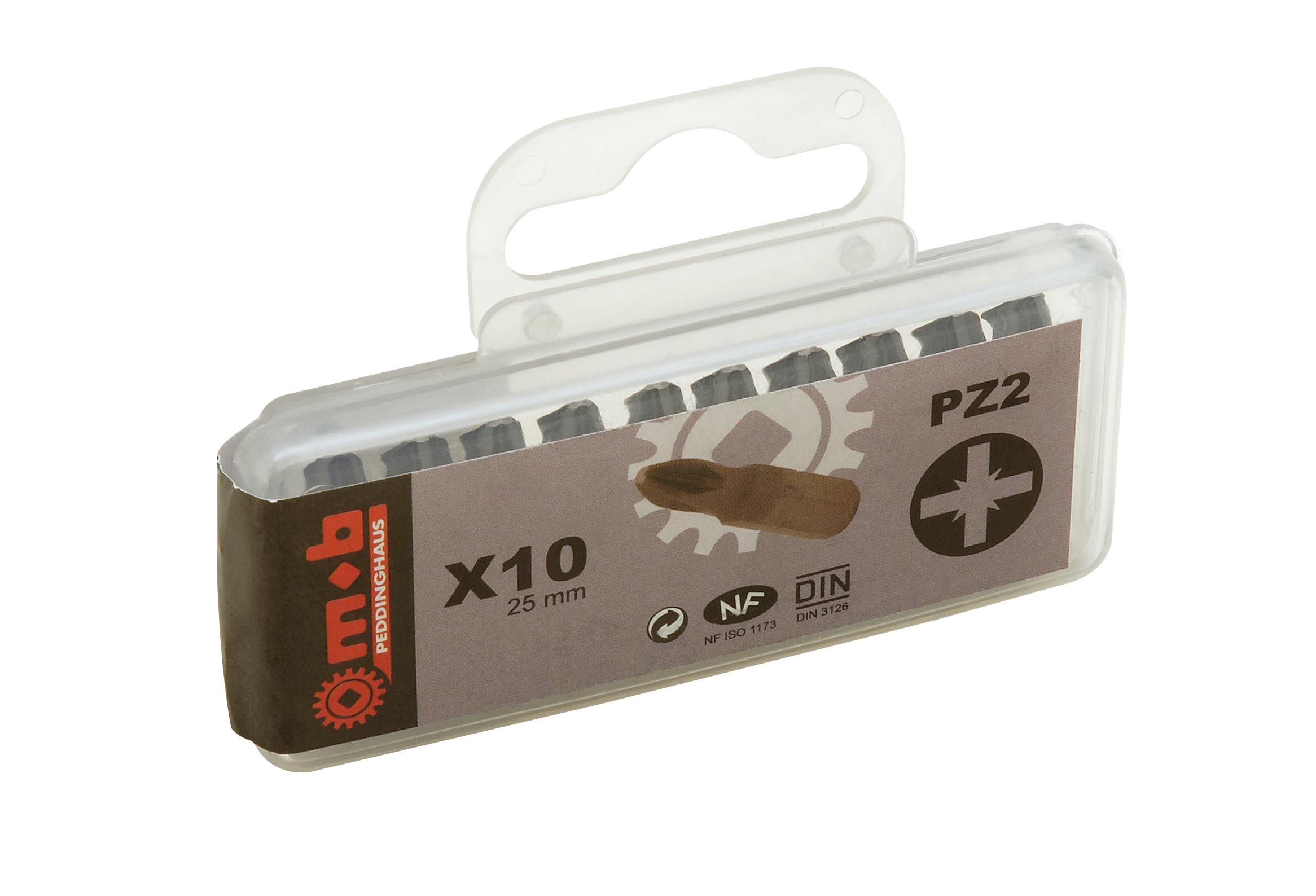 BOITE 10 EMBOUTS NUS 1/4 PZ1 MOB - 919C011401