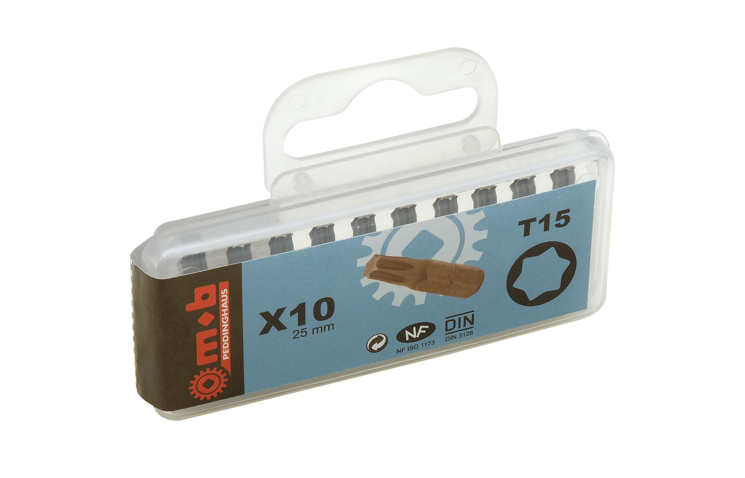 BOITE 10 EMBOUTS NUS 1/4 T8 MOB - 919D081401