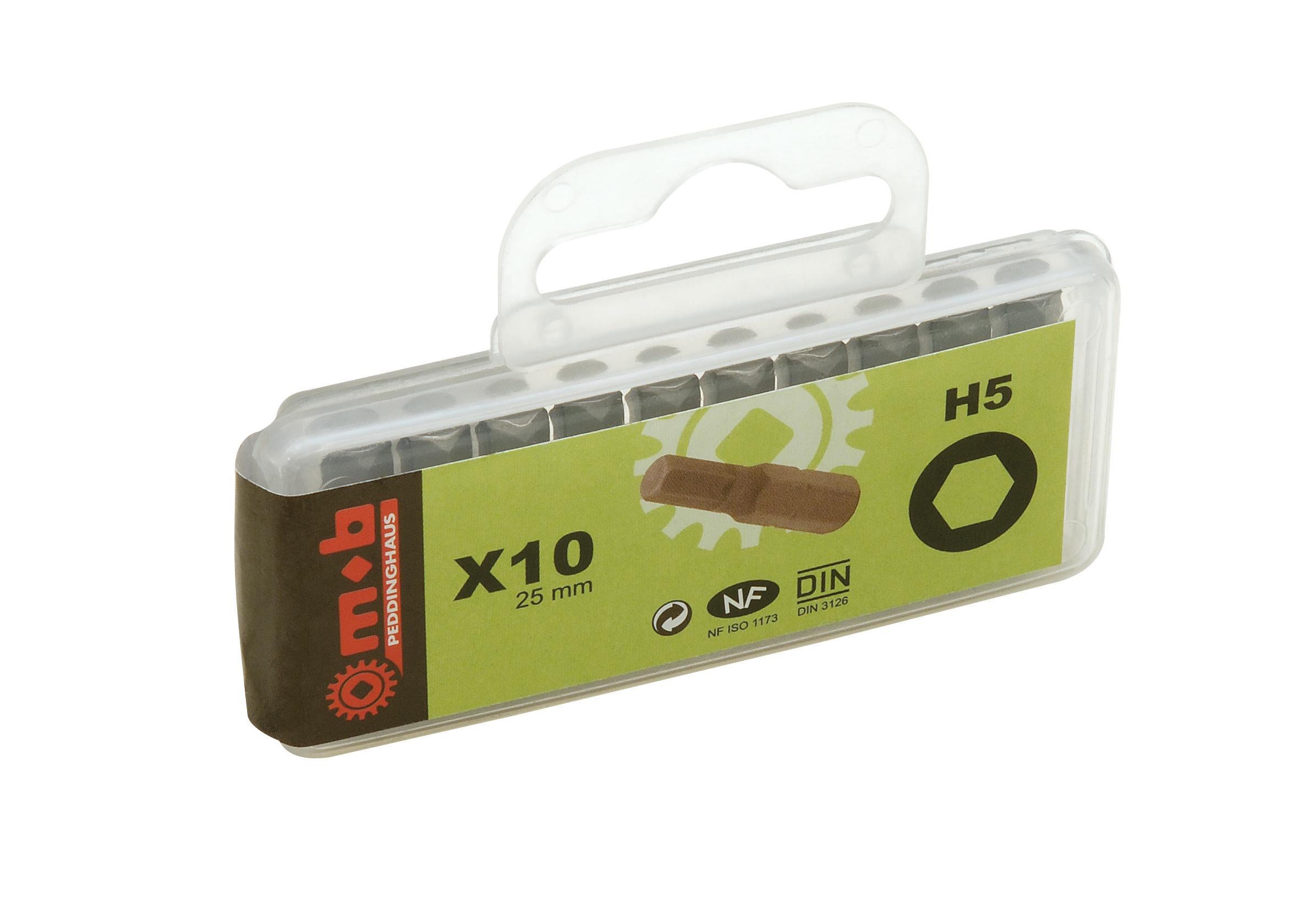 BOITE 10 EMBOUTS NUS 1/4 H2,5 MOB - 919E251401