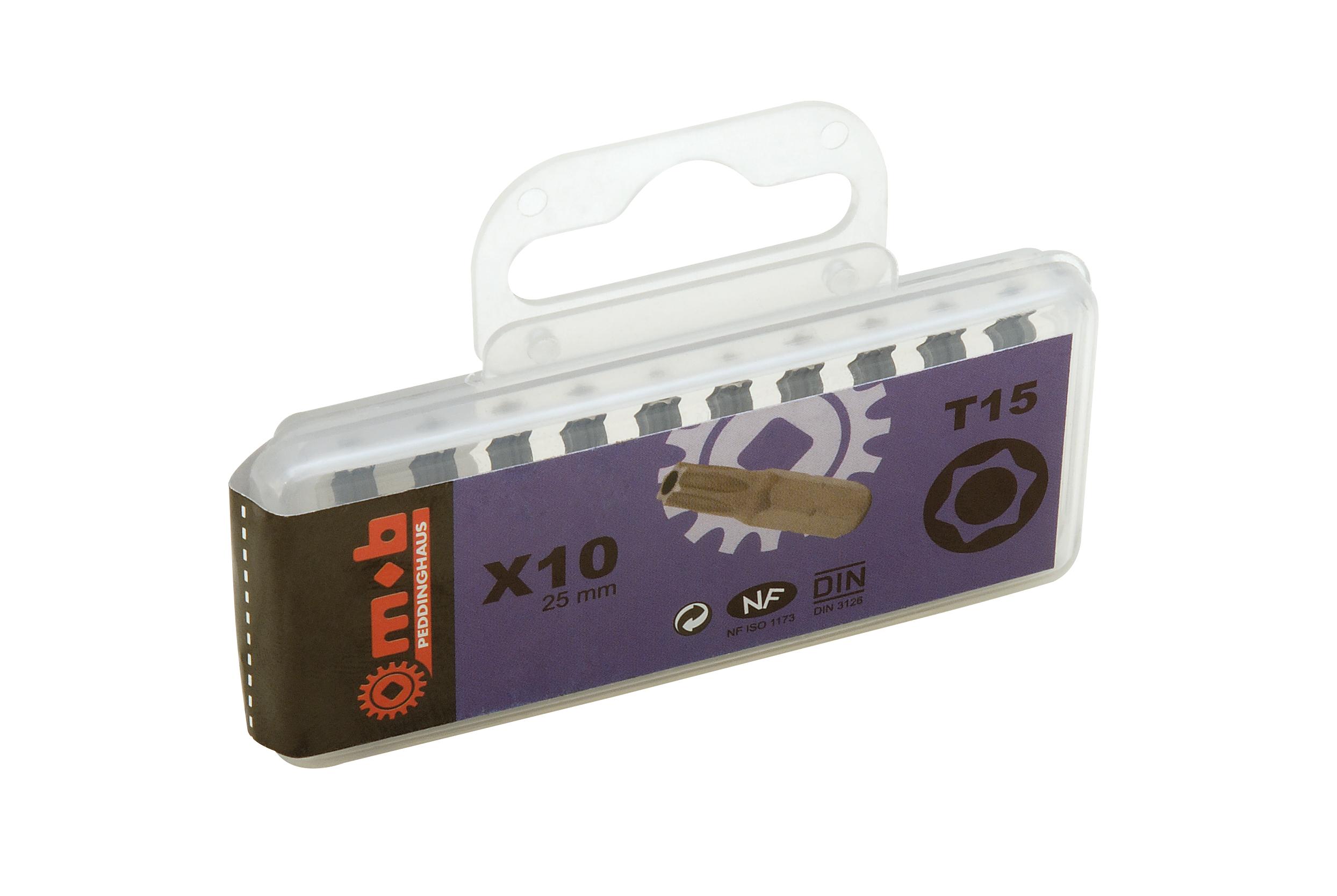 BOITE 10 EMBOUTS NUS 1/4 T27 TAMPER MOB - 919G271401