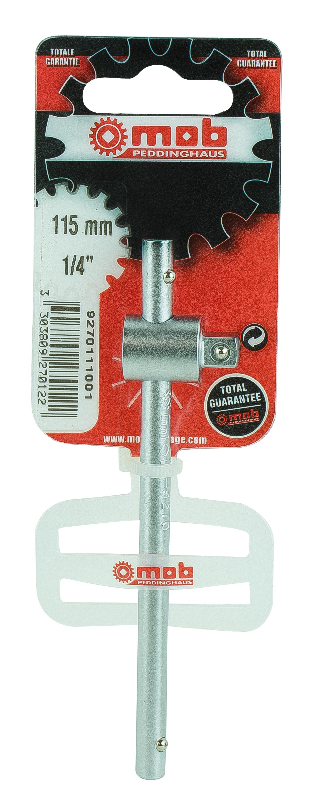 POIGNEE COULISSANTE 1/4'' 115MM SUR CARTE MOB - 9270111001