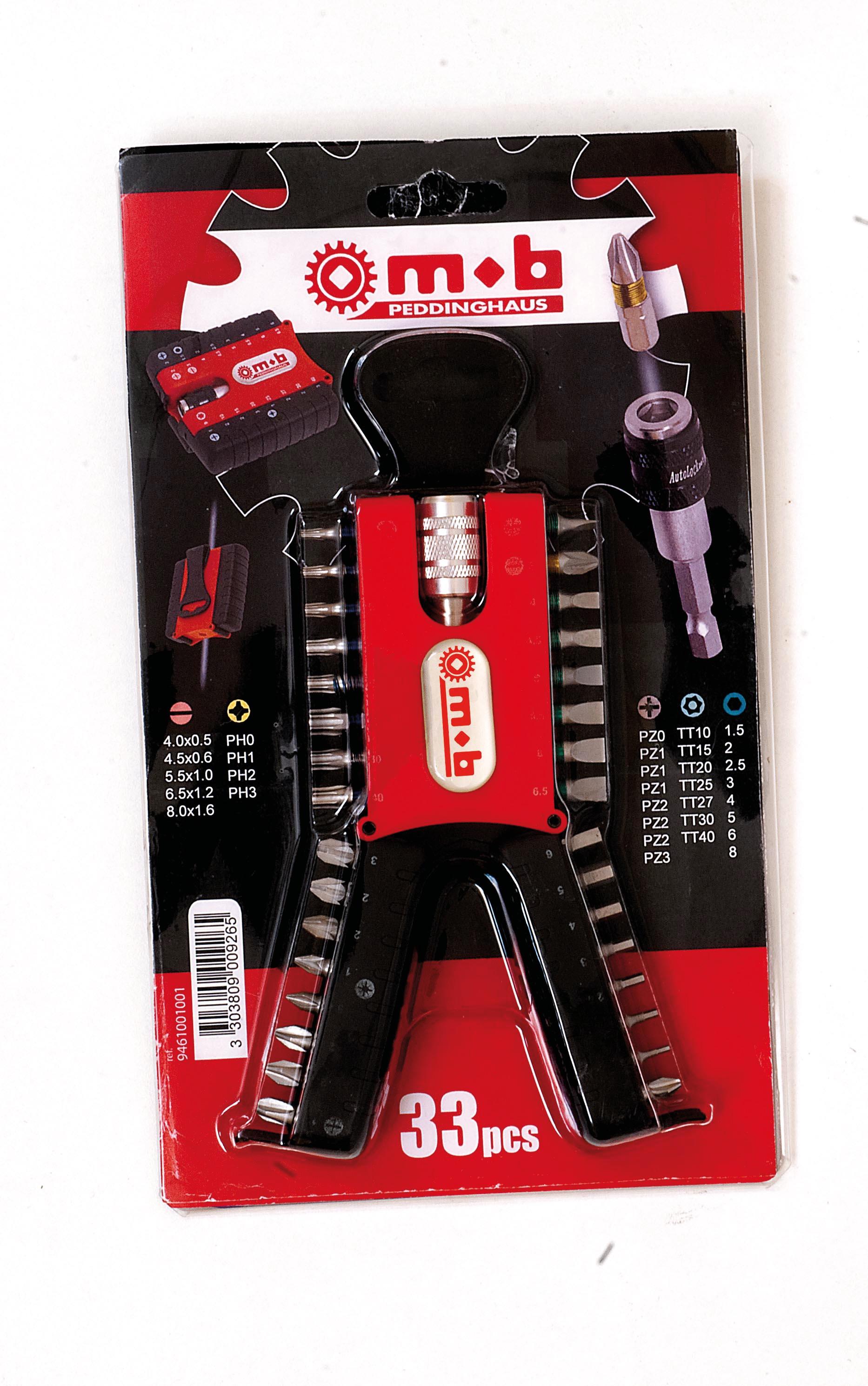 BOITE 32 EMBOUTS DE VISSAGE + PORTE-EMBOUT MOB - 9461000001