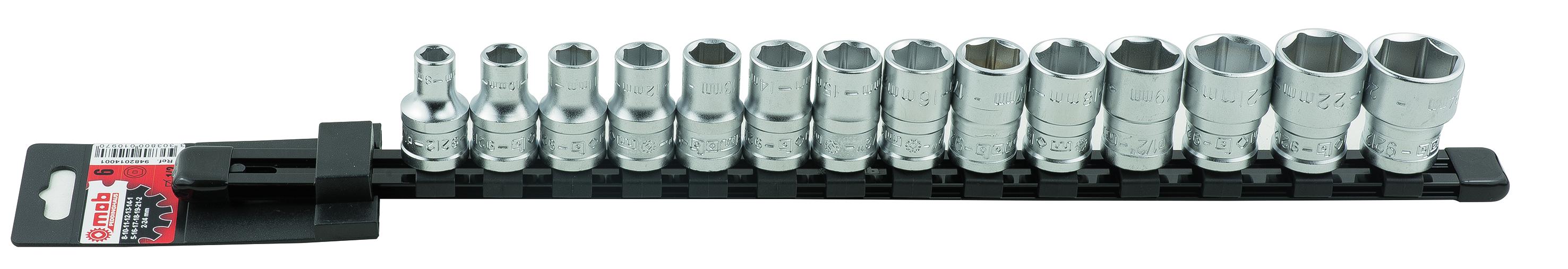 RACK 14 DOUILLES 6 PANS 1/2 TAILLE 8 A 24MM MOB - 9482014001