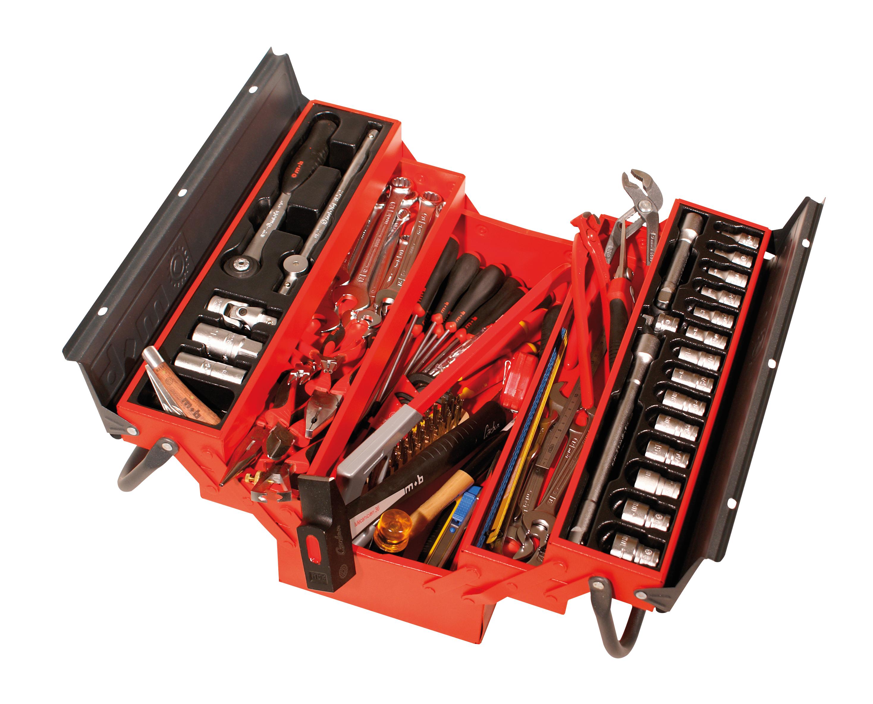 BOITE A OUTILS MAINTENANCE 5 CASES 93PCS MOB - 9501093001