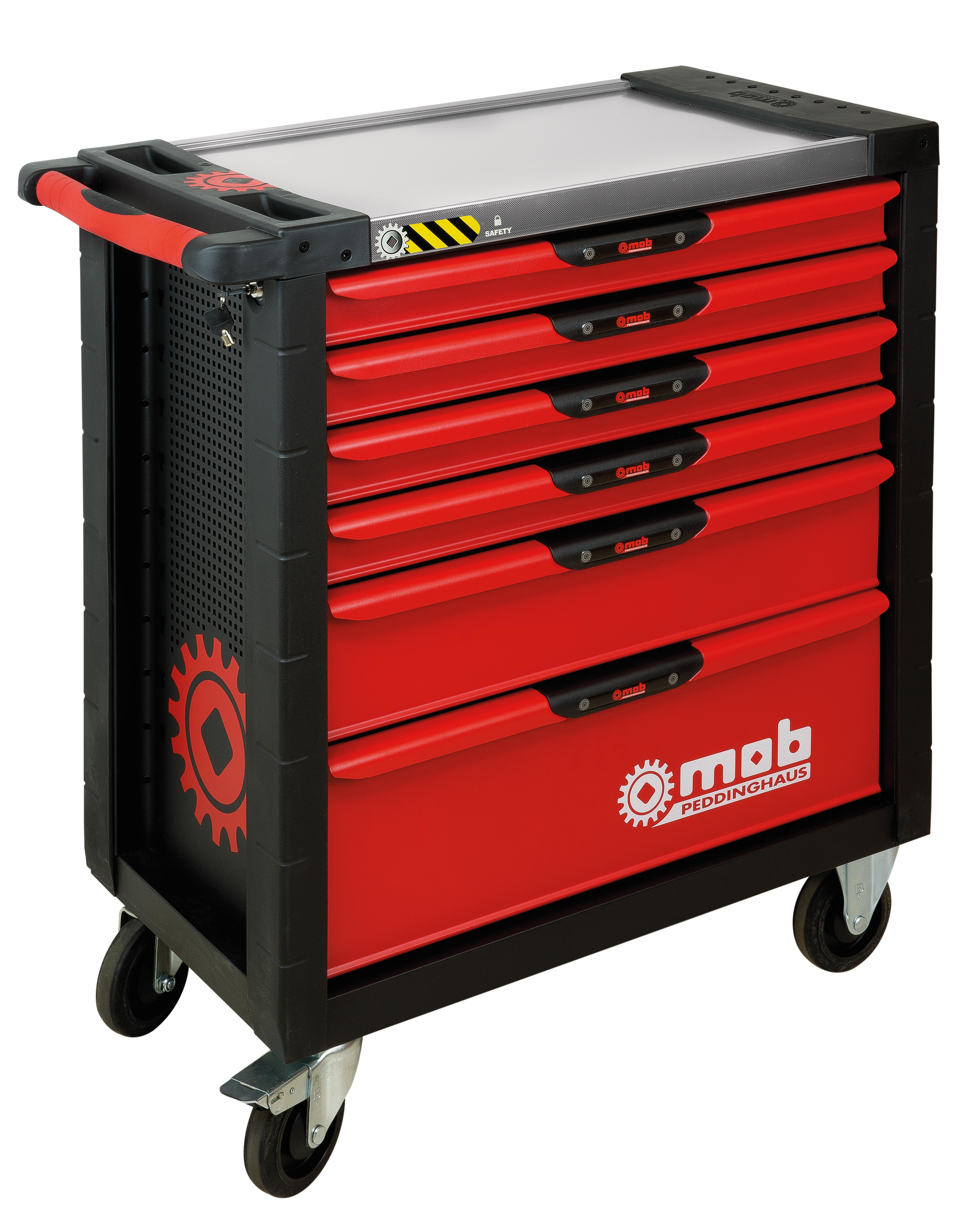 SERVANTE XLINER 6 TIROIRS 4 MODULES ANTI BASCULEMENT MOB - 9517000601