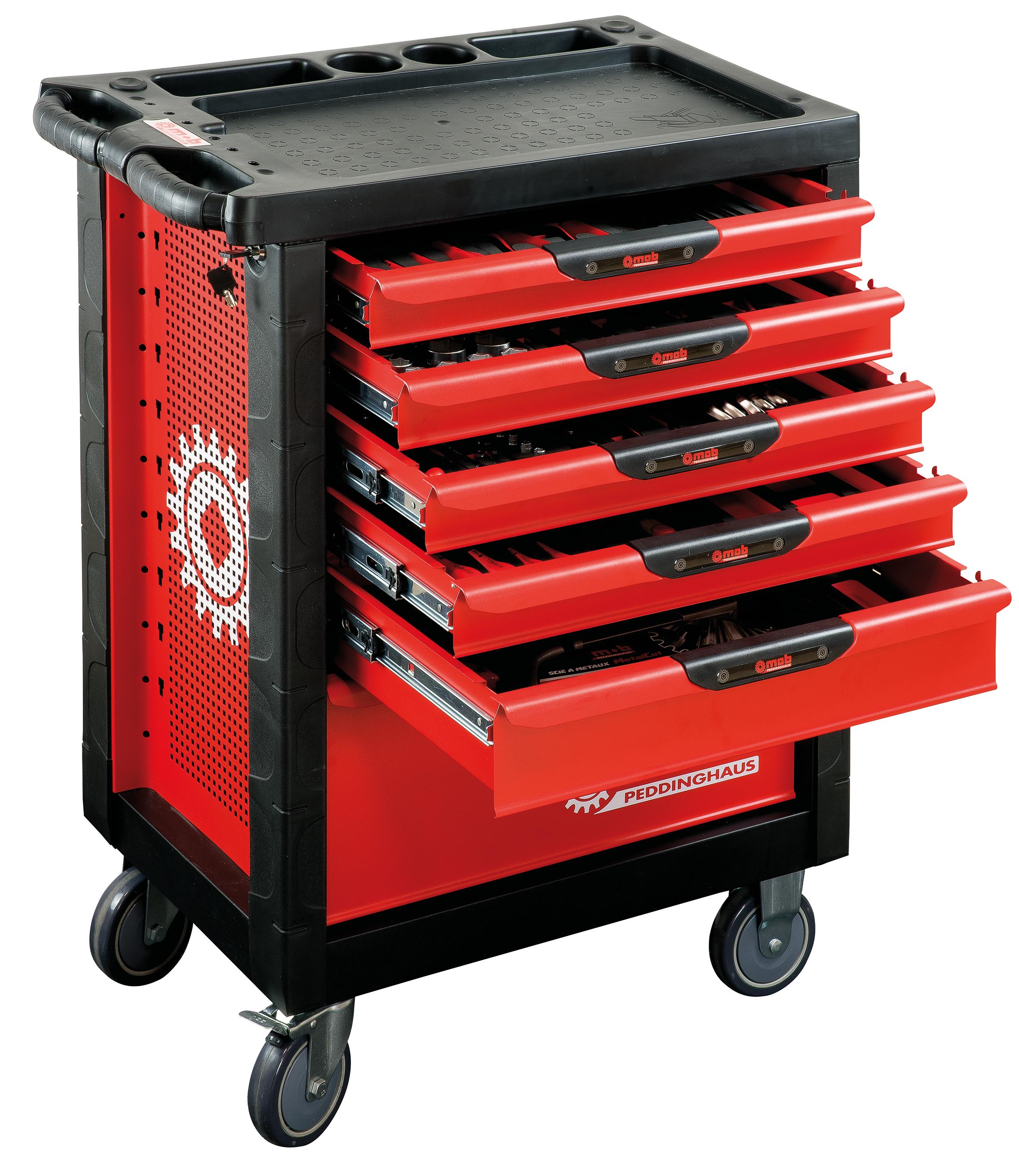 SERVANTE XLINER 6 TIROIRS 4M 126 PIECES MOB - 9519126601