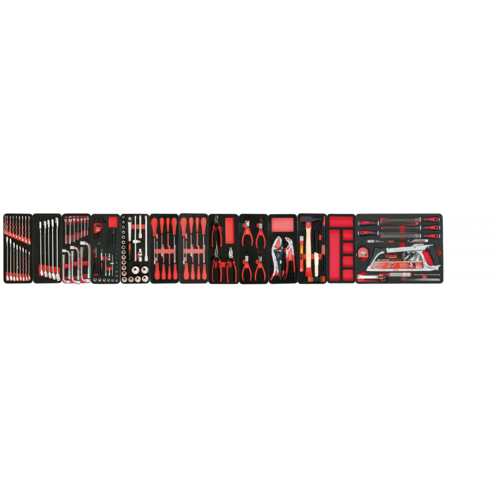Servante XLINER 6 tiroirs et armoire + modules mousse 173 pièces - MOB OUTILLAGE - 9522173601