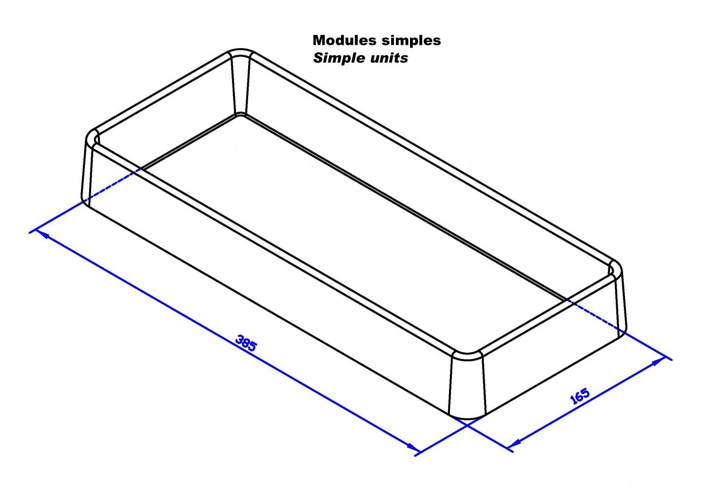 Module vide pour 9 clés à fourches - MOB OUTILLAGE - 9545000001