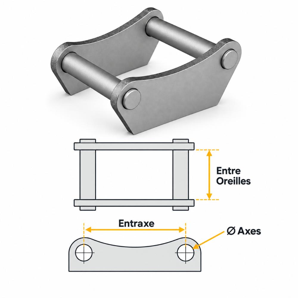CADRE A SOUDER - PLATINE A SOUDER SUR MESURE AXES FIXES DIAMETRE 25MM