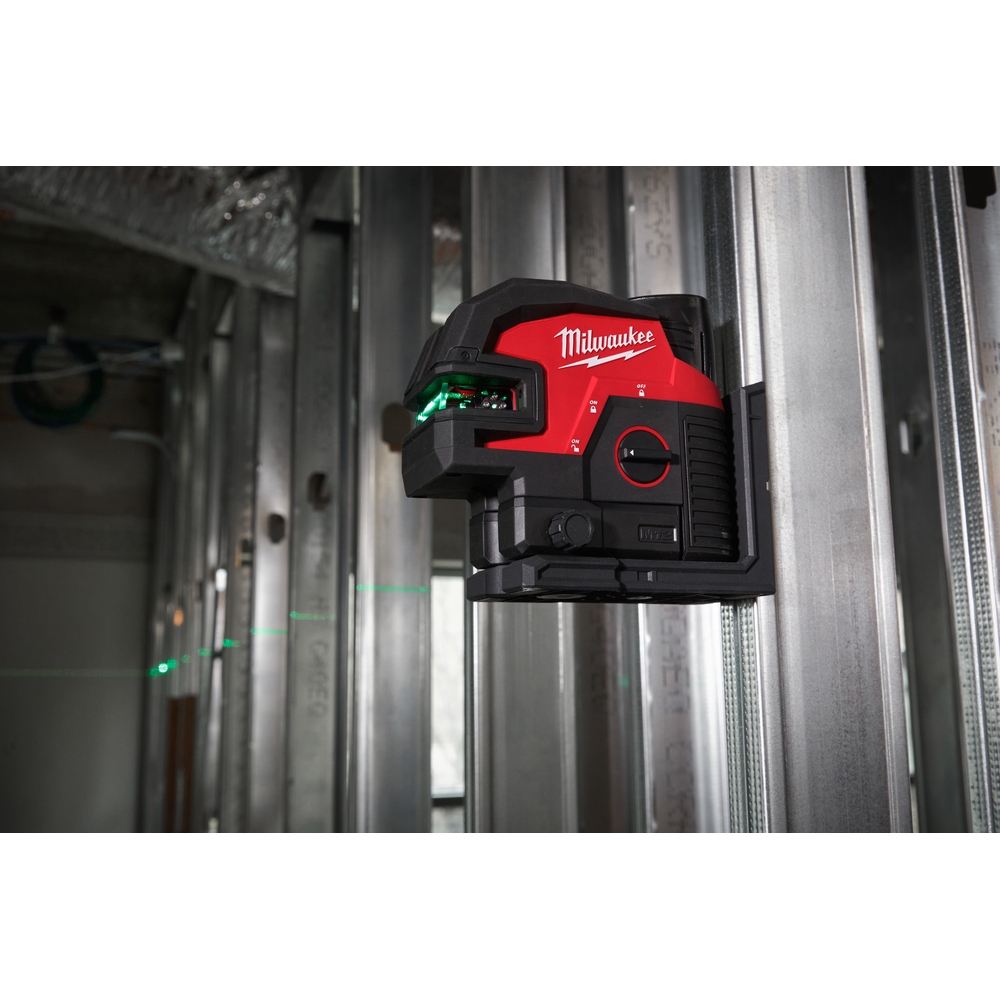 Laser MILWAUKEE 4 lignes avec 4 points 12 volts m12 cll4p-301c - 4933479203