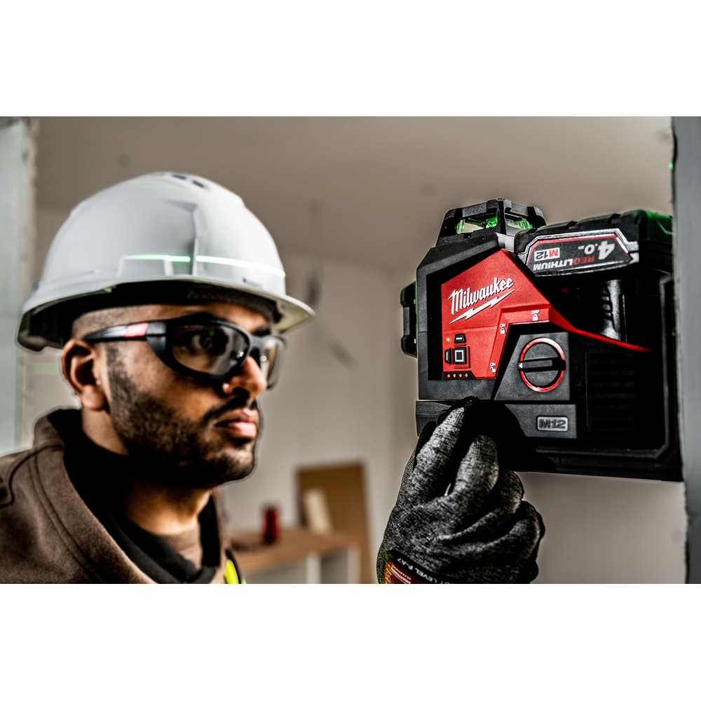 Laser MILWAUKEE 4 lignes avec 4 points 12 volts m12 cll4p-301c - 4933479203