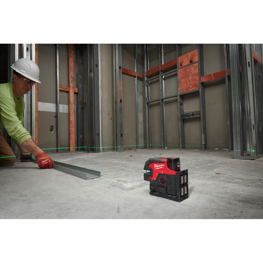 Laser MILWAUKEE 4 lignes avec 4 points 12 volts m12 cll4p-0c - 4933479202