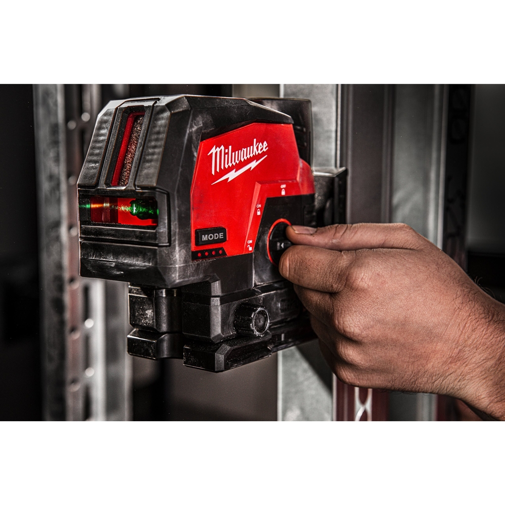 LASER VERT 2 LIGNES MILWAUKEE M12 AVEC APLOMB CLLP-0C 4933478101